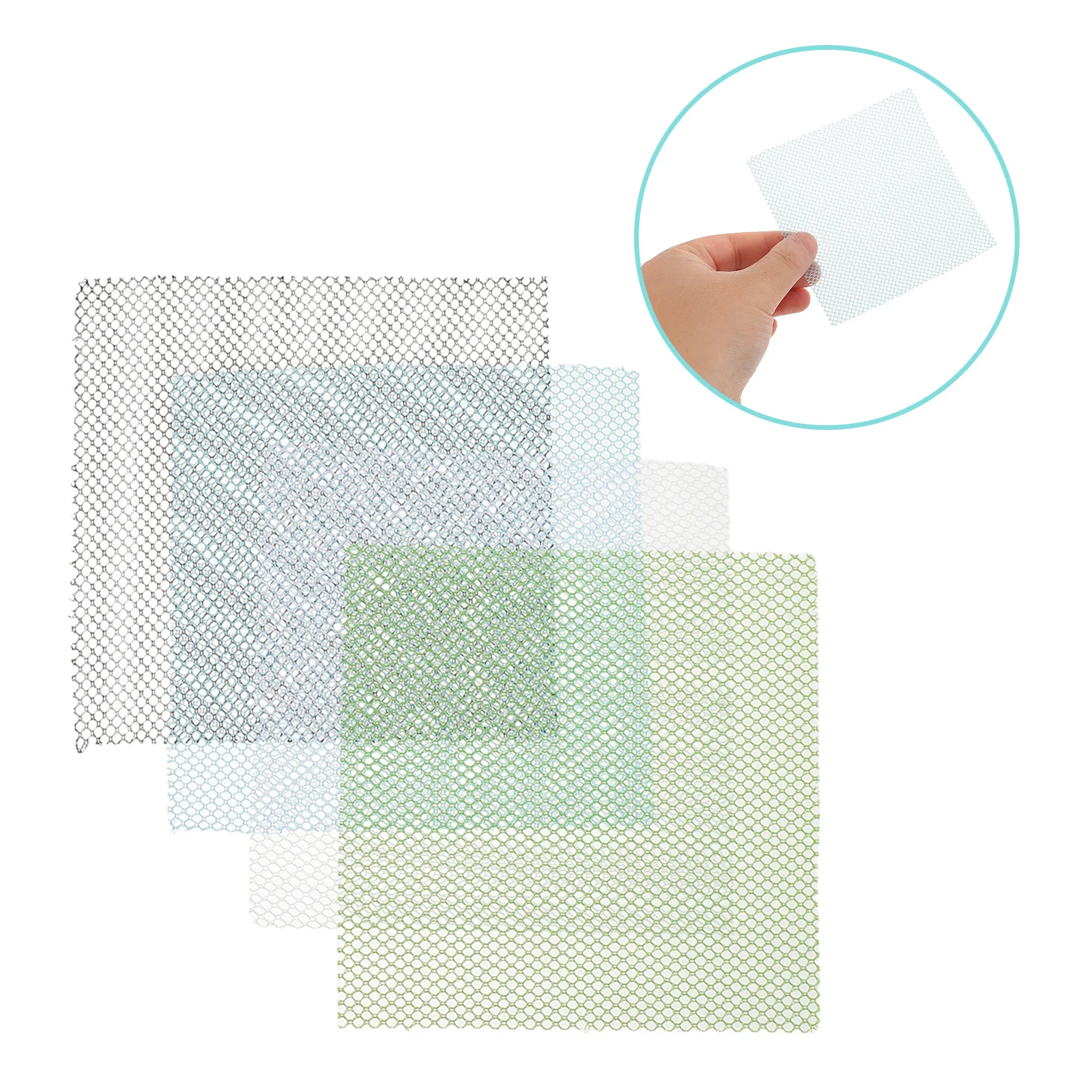 

20pcs Fursuit Eye Mesh Sheets Mask Making Clear Breathable Fabric For Animal Masquerade Costume Crafts Diy Cosplay Supplies