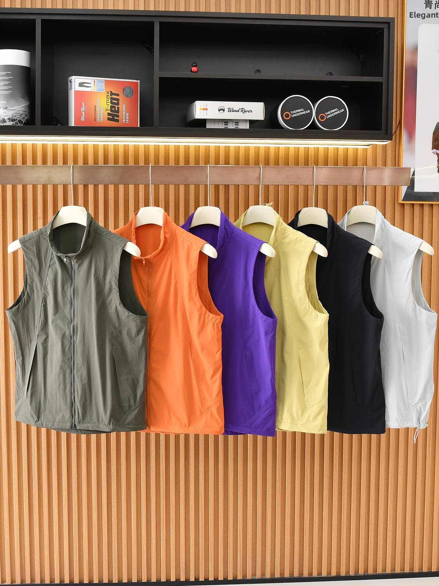 Quick Dry 3D Tailored Breathable Waterproof Outdoor Climbing Hiking Vest Summer Unisex Fashionable Lightweight Vest