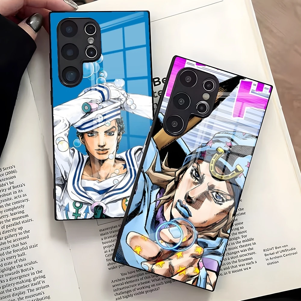 JoJos Bizarres Anime Adventures Phone Case For Samsung S26 Ultra S25 S23 S22 S21 S20 Ultra Plus S24 Fe A37 A57 A17 Glass Cover