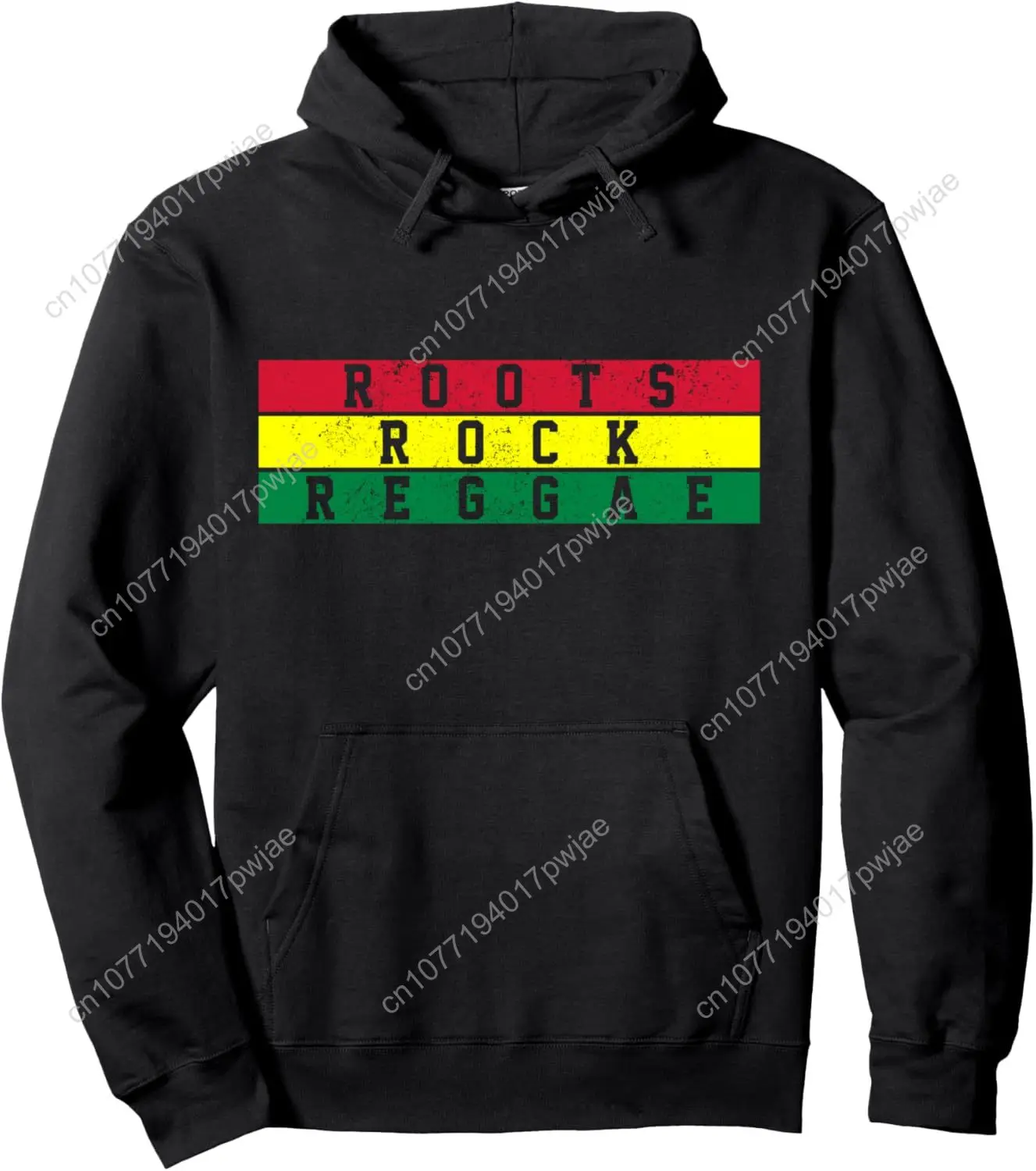 

Reggae Music - Roots Rock Jamaica Rastafari Rasta Gift Pullover Hoodie