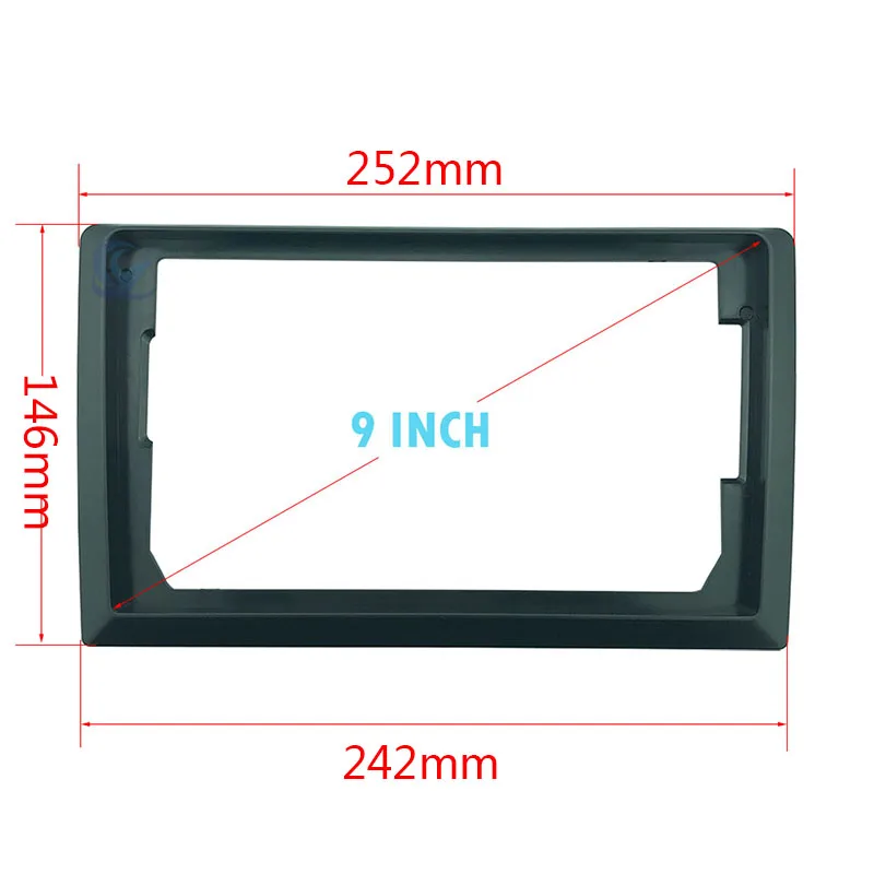 9 Inch/10 Inch Big Screen To 7 Inch 178X102mm Car Frame For Universal 2 Din Auto Radio Android Player Fascia Panel No Gap