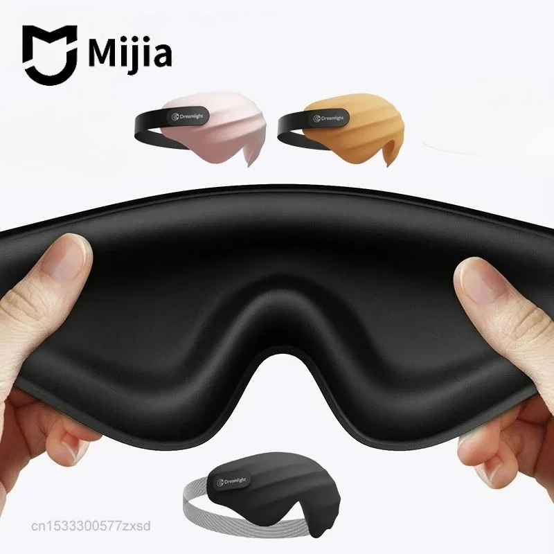 

Новая маска для сна Mijia Dreamlight 4S: 3D-стереоскопическая, мягкая, для мужчин и женщин, для отдыха, блокировки света, путешествий, защита глаз