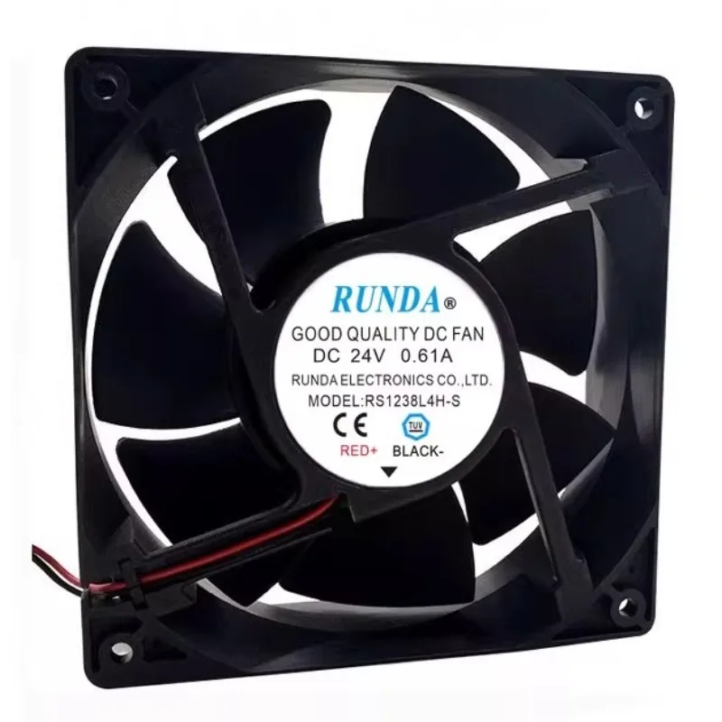 New Cooler Fan for RUNDA RS1238L24H-S 12CM 24V 0.61A Welding Machine Variable Frequency Cooling Fan 12038 120 * 120 * 38MM