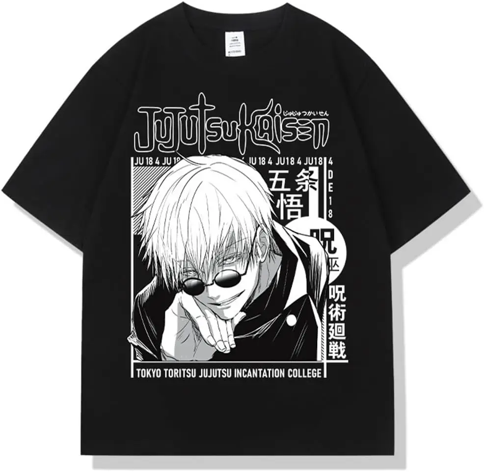 Unisex Anime T-Shirt,Yuji Itadori T-Shirt,Gojo Satoru T-Shirt,Fashion Trend Couple T-Shirt