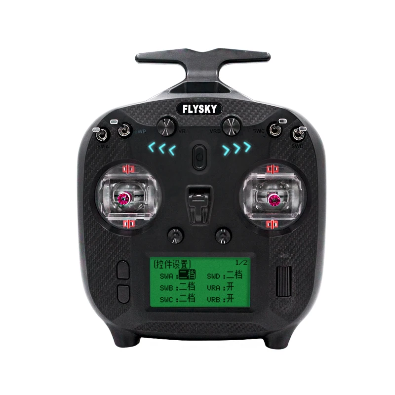FlySky FS-ST8 Transmitter 8-12 Channels RGB Lights DIY Customizable, Multi-functional Type-C Firmware Upgrade 10H Battery Life
