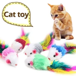 5pcs  Simulated plush mouse toy