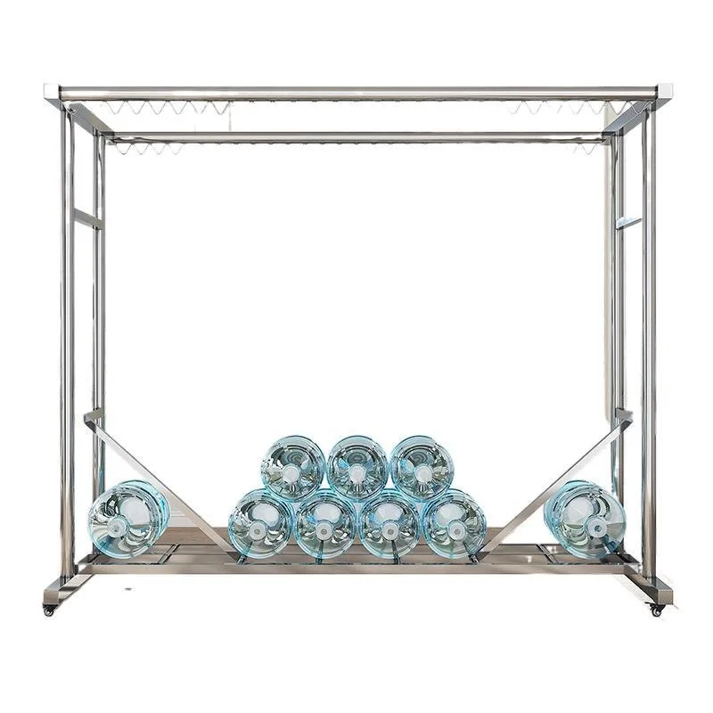 304 stainless steel folding drying rack windproof floor rack