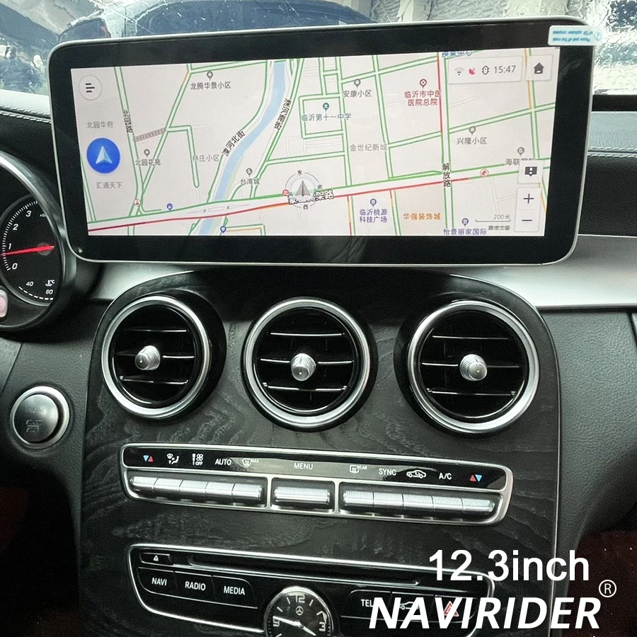 10,25/12,3-дюймовый Android 14 Carplay для Mercedes Benz C V GLC Class W446 W447 X253 W205 NTG 6.0 2015-2022 Автомобильный мультимедийный плеер