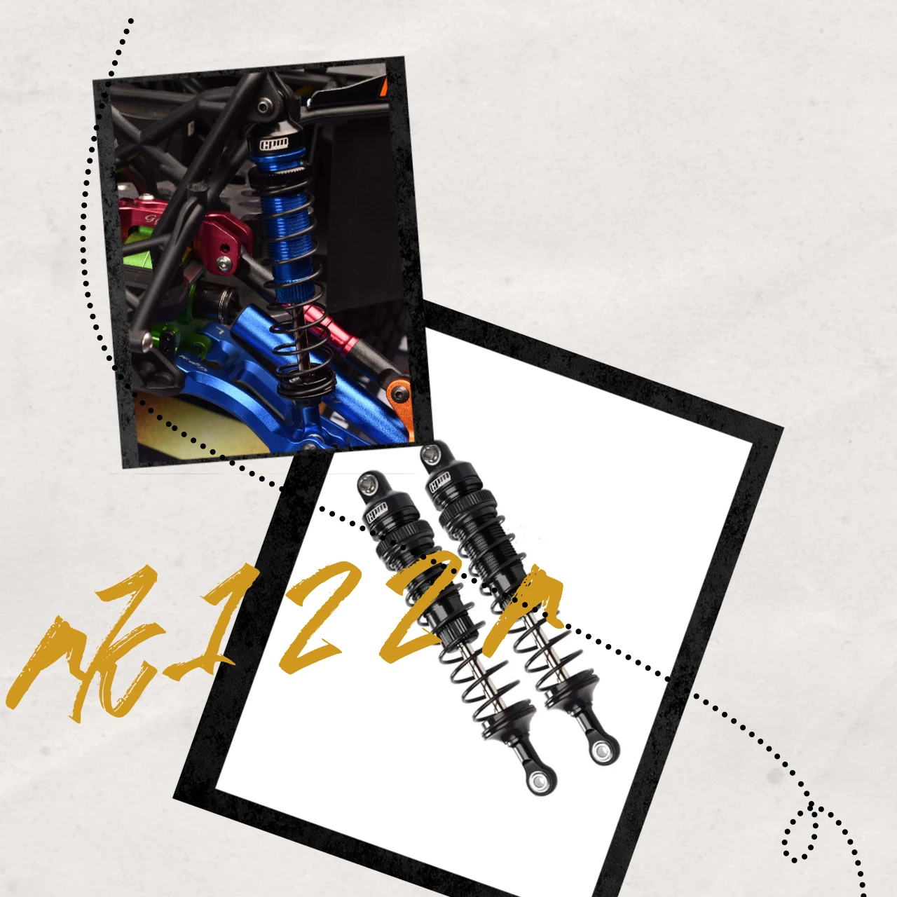 

Rear Adjust Spring Dampers For LOSI 1/10 Rock Rey, Baja Rey, Gorgon Mega, QUAKE