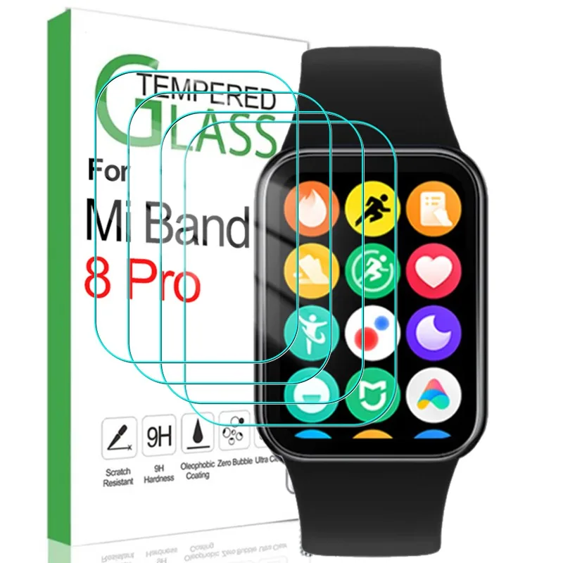 

5/1 шт. закаленное стекло для смарт-часов Xiaomi Mi Band 8 Pro HD защита экрана от царапин для Mi Band 8 Pro пленки аксессуары