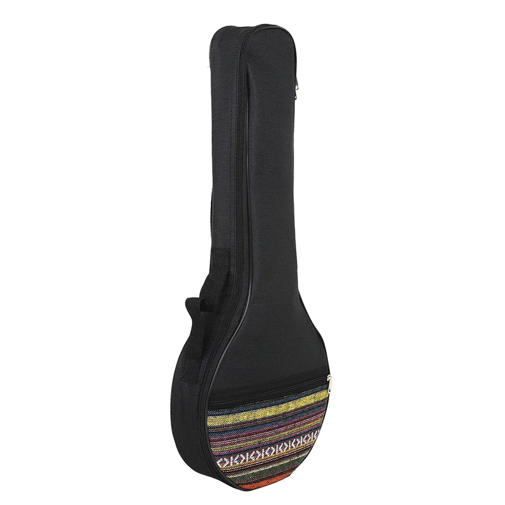 4-String Banjo Gig Bag Concert Ethnic Style Plus Cotton Carrying Bag Case Banjo Ukulele Backpack Musical Instrument Accessories
