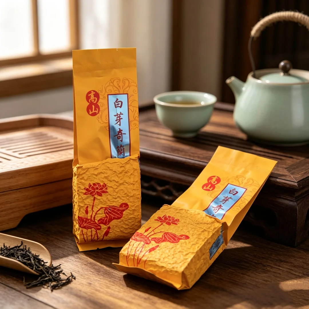 Classic Blue White Series Oolong Tea Bag A Li Shan Thick Aluminum Foil Bag Taiwan Dongding Vacuum Packaging 150g Green Tea Bag