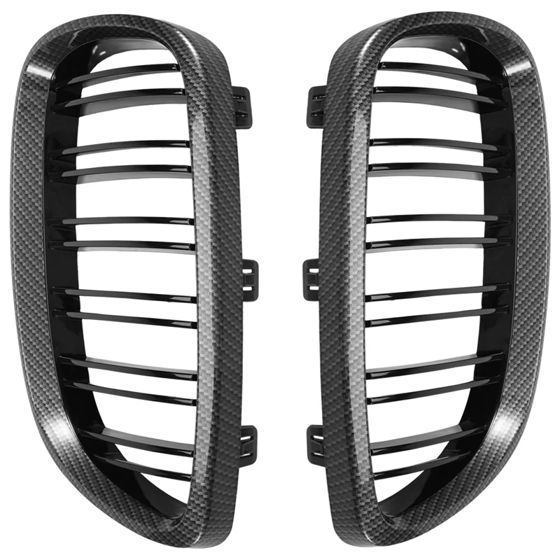 

Передняя решетка из углеродного волокна для BMW E90 E92 E93 M3 328I 335I 2007-2011, 51137157275 51137157276-A61E