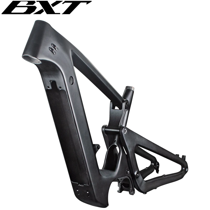 BXT 29er E-MTB Telaio per mountain bike in carbonio a sospensione completa da viaggio 150mm AM Bike Telaio MTB elettrico a sospensione completa in