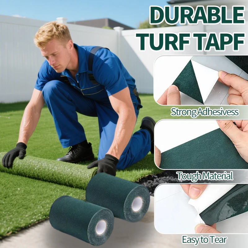 

Artificial Grass Turf Self Adhesive Seam Tape High Viscosity Repair Tape for Lawn Garden Carpet Simulation Grass Connection