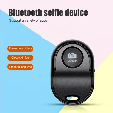 Mini Bluetooth-compatible Remote Control Button Wireless Controller Self-timer Camera Stick Shutter Release Phone Photo Selfie