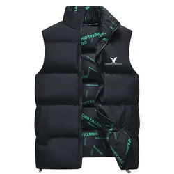 Reversible Men's Sleeveless Vest Jacket Turtleneck Jacket Warm Autumn and Winter Fashion Vest Popular Jacket Cold Protection