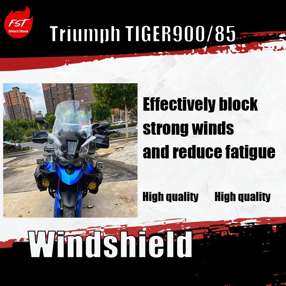 

For Kove Tiger 900/850 Windscreen Upgrade Kit - Front Windshield Rain Board Modification for Enhanced Riding Experience