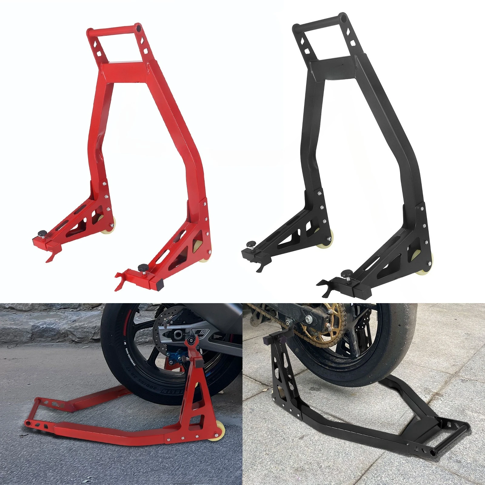Aluminum alloy starting frame,  cm300500 front and rear wheels parking, car sealing, parking, car chain maintenance frame