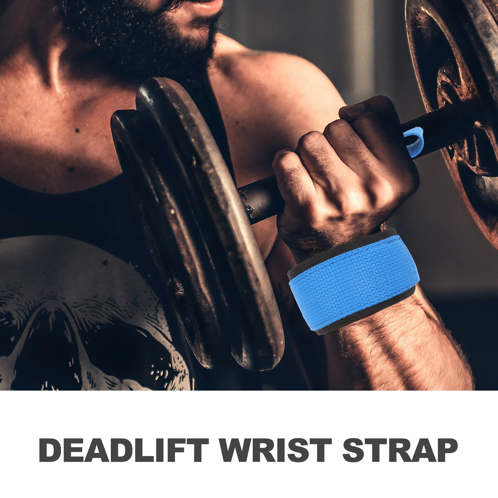 

Grip Strap For Gym Deadlift Support Fitness Belt Strength Training Wrap Bodybuilding Guard Sports Weightlifting Wrist Strap