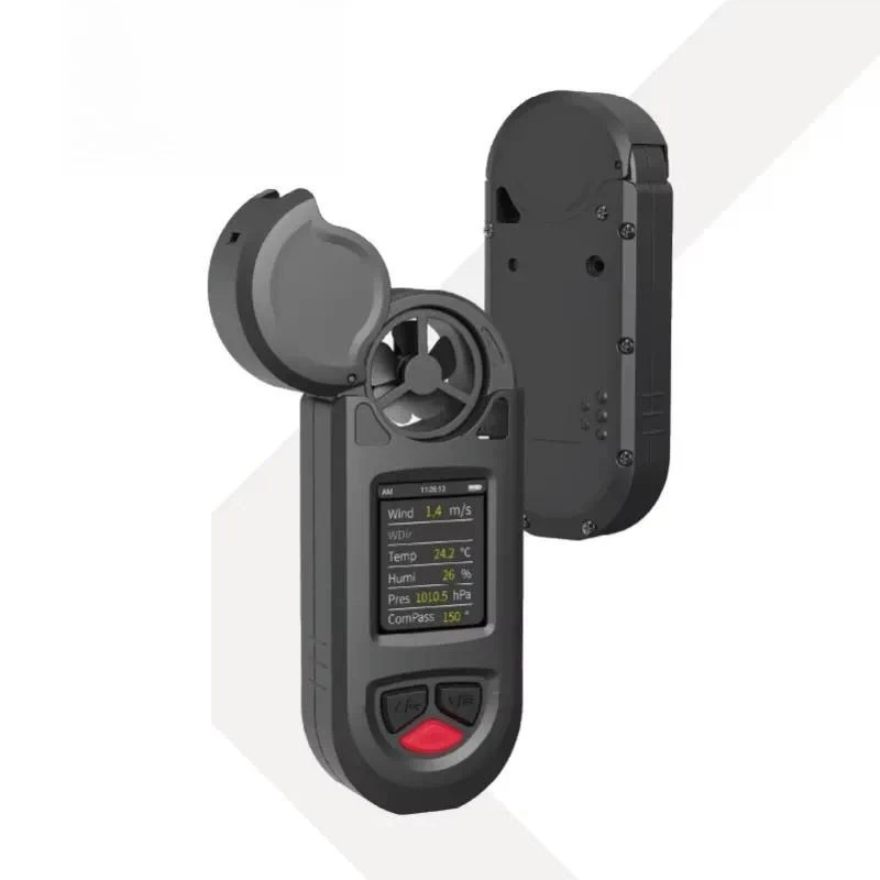 Waterproof portable digital anemometer for extreme environmental monitoring