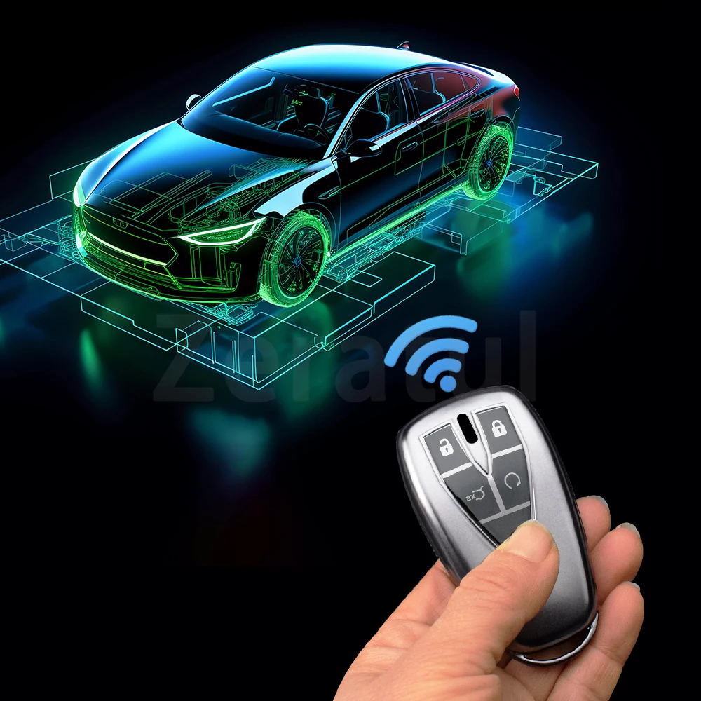 السيارات شل فوب حامل 4 أزرار ل Changan CS35 PLUS CS75PLUS CS55PLUS بولي TPU حافظة مفاتيح السيارة غطاء حامي الملحقات