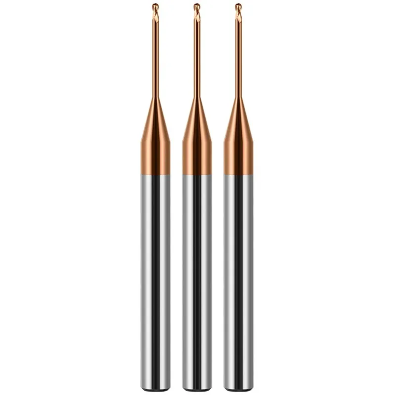 SHAZAM HRC58 2-Flute نانو طلاء التنغستن الصلب كربيد الأخدود العميق الكرة نهاية endmill التصنيع باستخدام الحاسب الآلي الميكانيكية القاطع أدوات