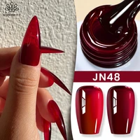 BORN PRETTY 10ml gelatina roja sangre esmalte de uñas de Gel transparente vino rojo Color de invierno barniz semipermanente Soak Off UV LED