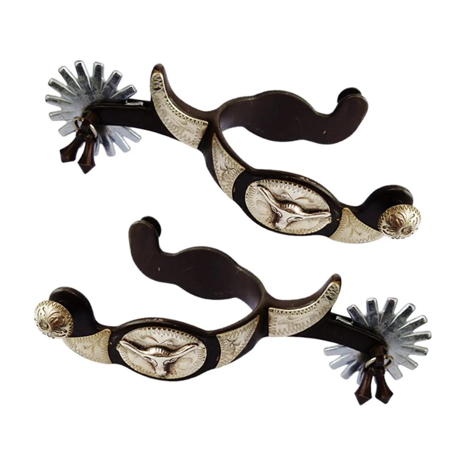 2 SZT. Kucyki jeździeckie antykorozyjne w stylu western do sprzętu zawodniczego