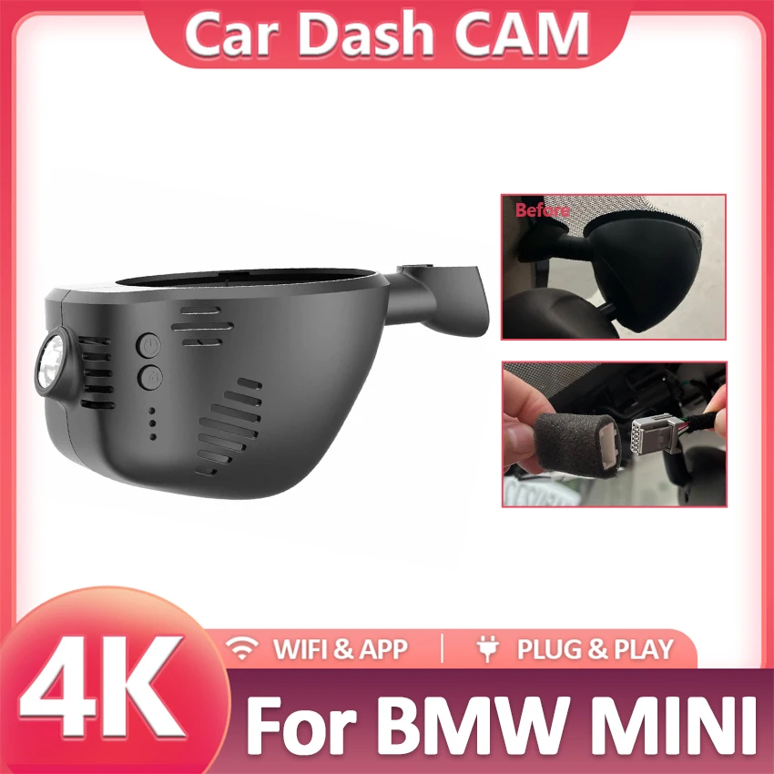 Plug and Play Wifi Car DVR Video Recorder Dash Cam For BMW MINI Countryman Cooper S F56 One 2013-2022, Front Dashcam for mini