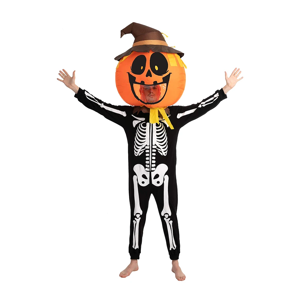 

Pumpkin Inflatable Costume Halloween Party Funny Cosplay Anime Clothes for Women Men Performance Dress Up Suit Adult Carnival