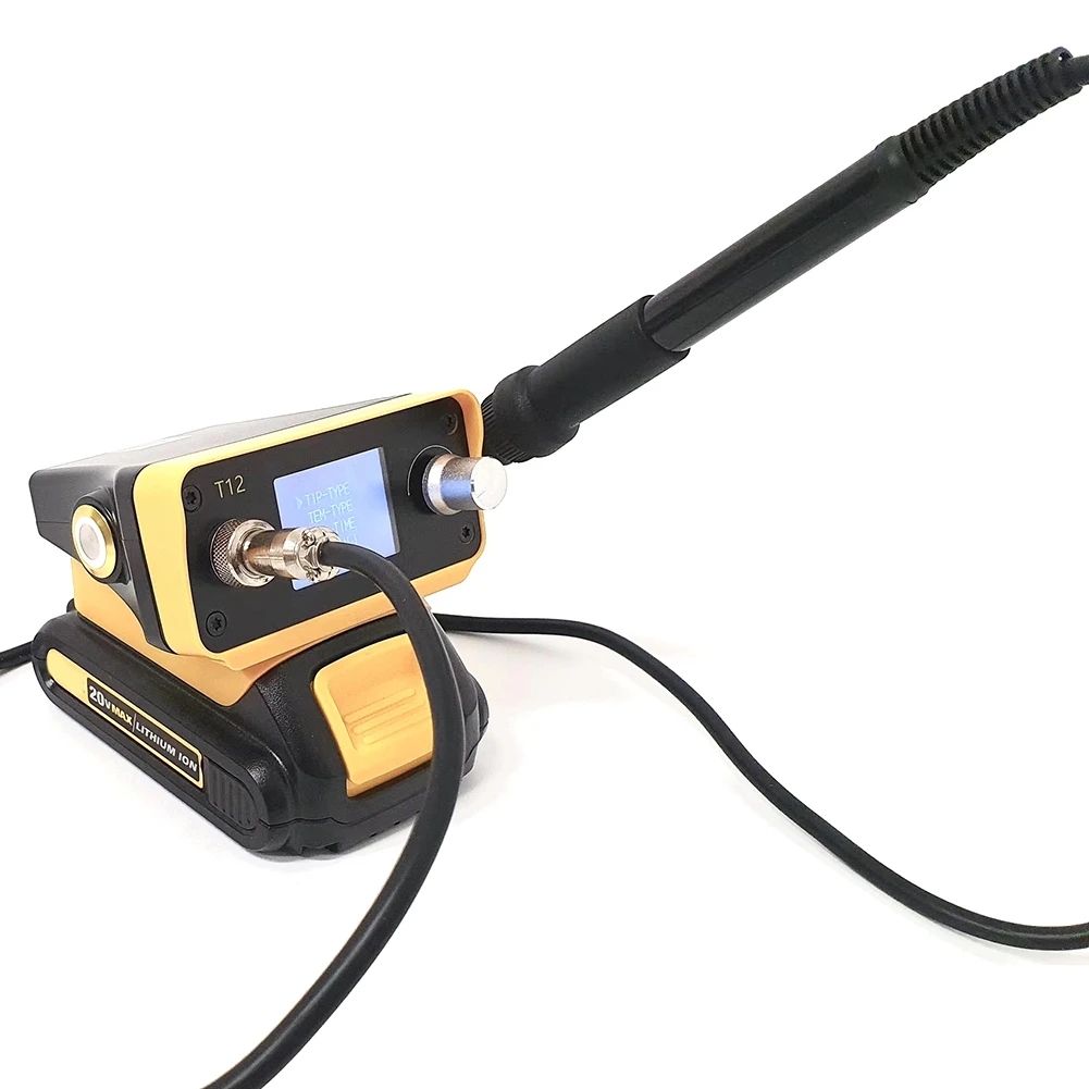 station-de-fer-a-souder-sans-fil-abwr-t12-pieces-d'alimentation-70w-pour-batterie-li-20v-max-bricolage-station-de-soudage-numerique-electrique