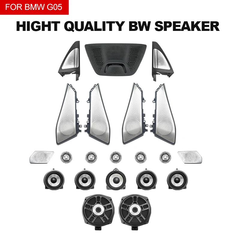 

Светящаяся крышка атмосферной лампы, модифицированная BMW X5/X7 G05 15, набор деталей модели автомобиля, дверной динамик, декоративная полоса, крышка и отделка