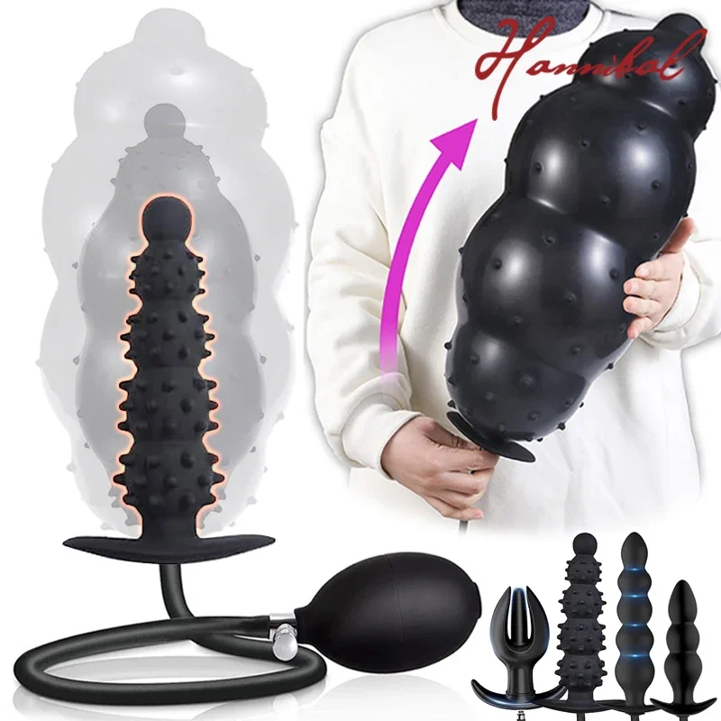 

Hannibal Expand Inflatable Anal Plug Huge Butt Plug Stimulate Sex Toy For Women/Men Masturbators Prostate Massager Big Anal Toys