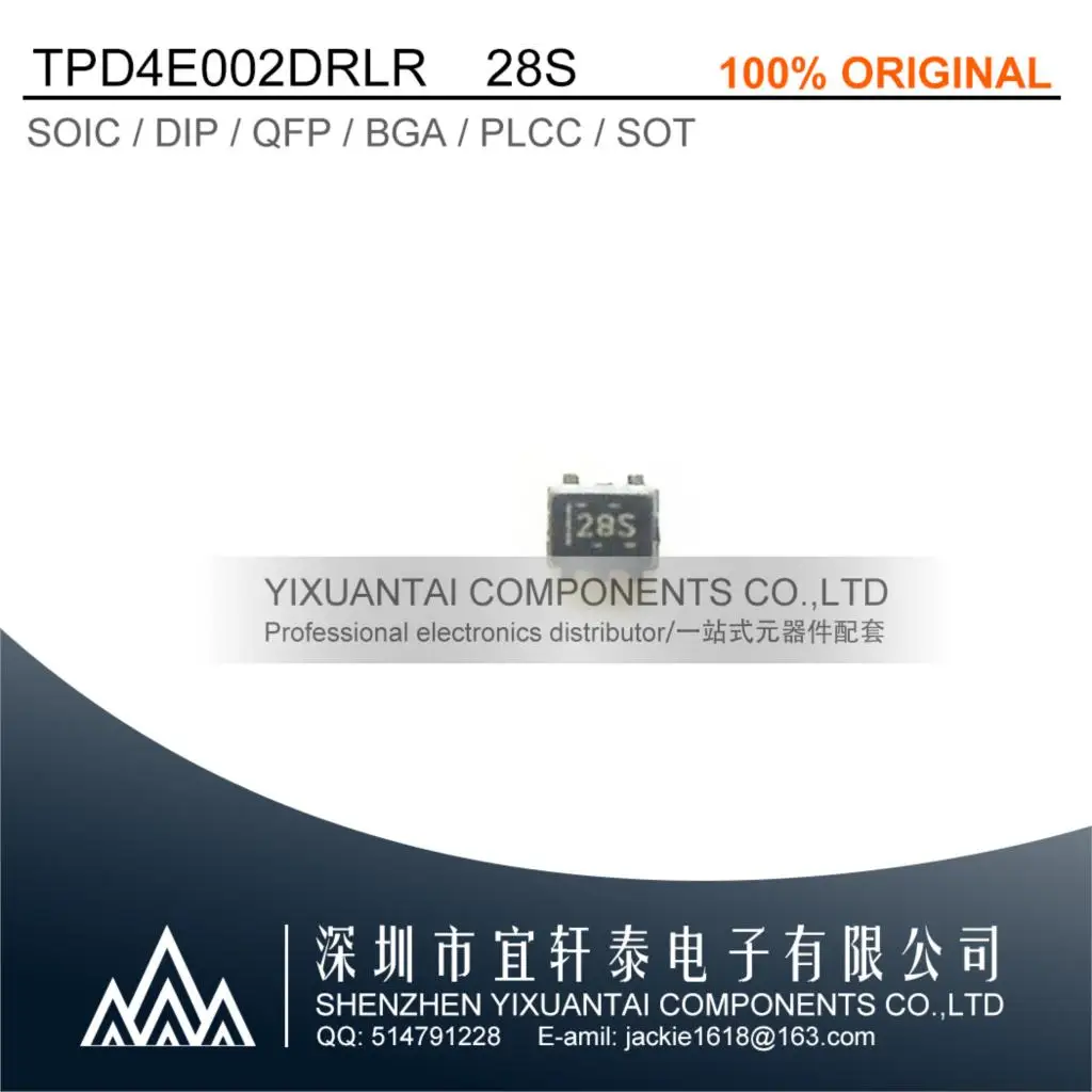 

10pcs/Lot Original TPD4E002DRLR TPD4E002 4E002 28S SC70-5