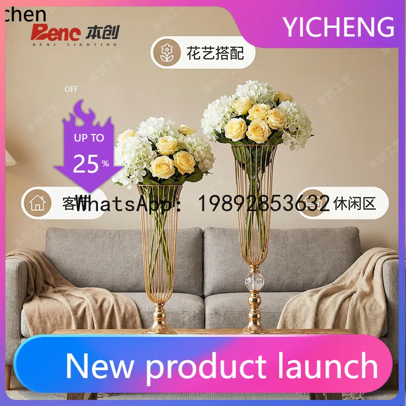 

iron table flower stand flower wedding styling arrangement t-stage road guide flower stand simple table casual shelf