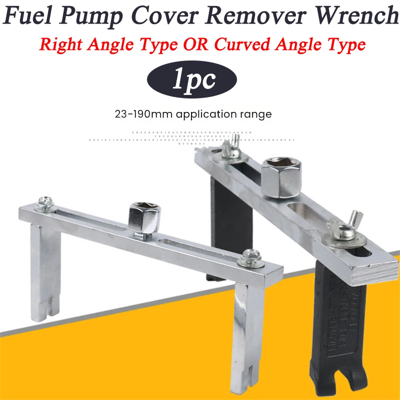 

1pc 2 Jaw Right Angle OR Elbow Design Wrench 23-190mm Fuel Pump Tank Lid Cover Remover Spanner Manual Tools For Car & Motorcycle