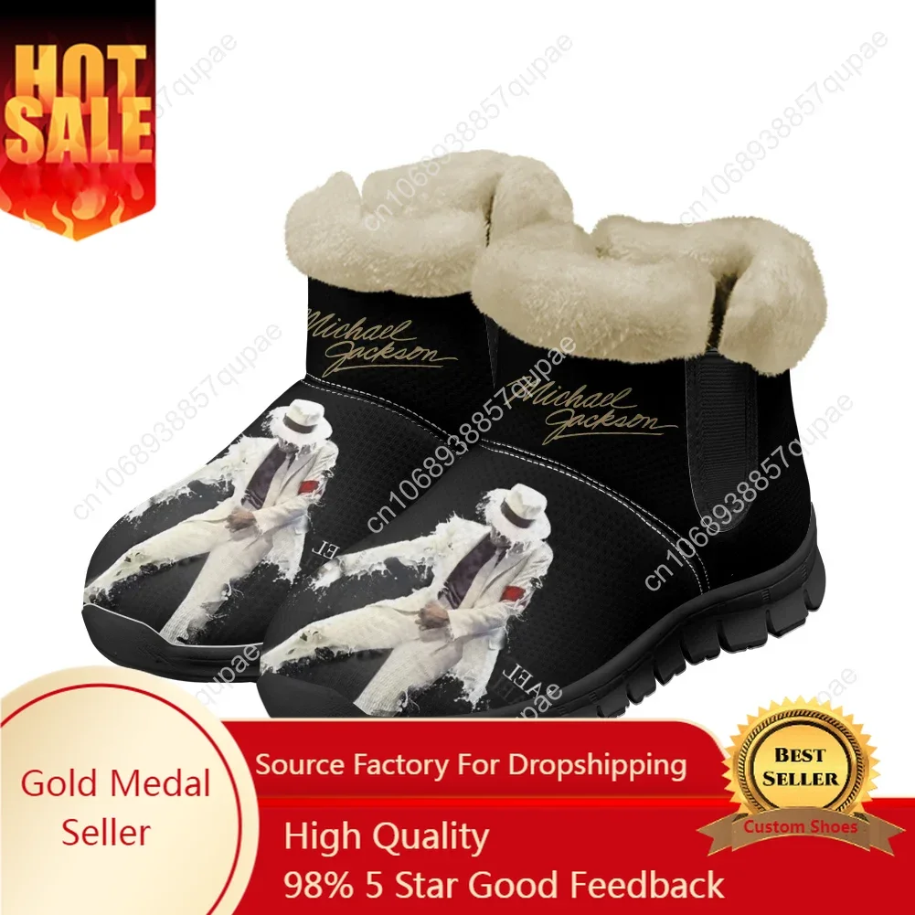 

Michael Jackson Snow Boots Pop Singer Dancer Mens Womens Shoes Keep Warm High Quality Casual Lightweight Couple Custom Sneakers