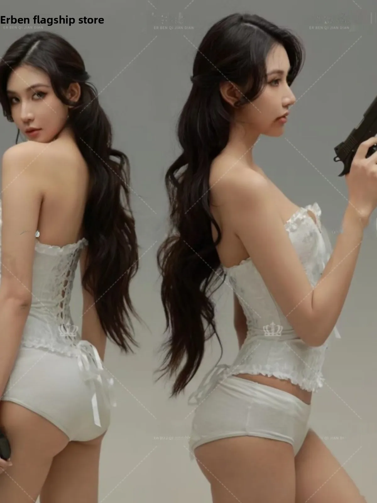 

Sexy Studio Theme Private Home Art Photoshoot Outfit Korean Style Elegance Teenage Girl Photography Clothing Pure Desire Style