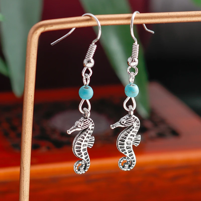 Aihua Böhmen Tibet Silber Große Elefanten Ohrringe Für Frauen Vintage Ethnische Metall Geschnitzte Kreuz Feder Eule Ohrringe Boho Schmuck – Detail 18