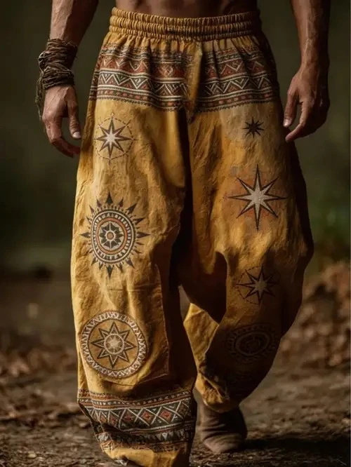 2026 Summer New Bohemian Hip Hop New Loose Straight Pants for Men and Women Outdoor Sports Street Casual 3D Pants Large