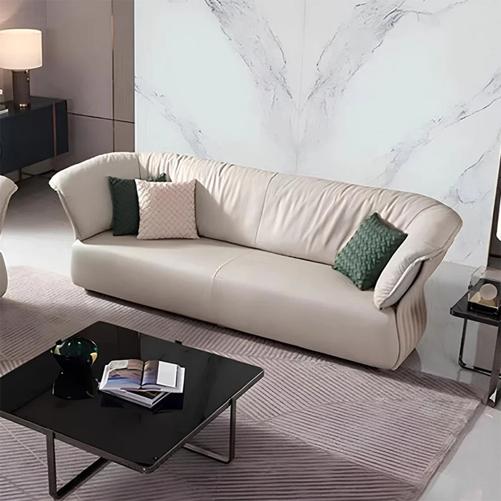 

z Italian Design Living Room Sofas Suede Fabric Couch for Home Hotel Living Room