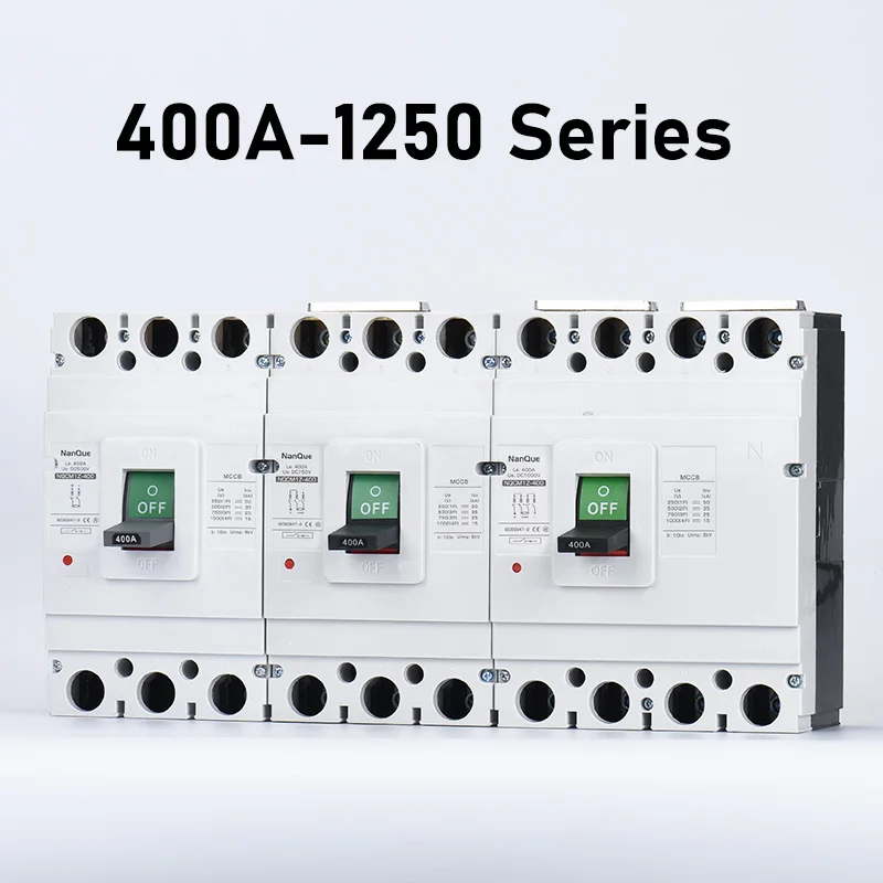 Dc 250V/500V/750V/1000V Mccb Stroomonderbreker Solart Pv Systeem Kortsluiting protector Batterij Schakelaar 150A 200A 300A 400A