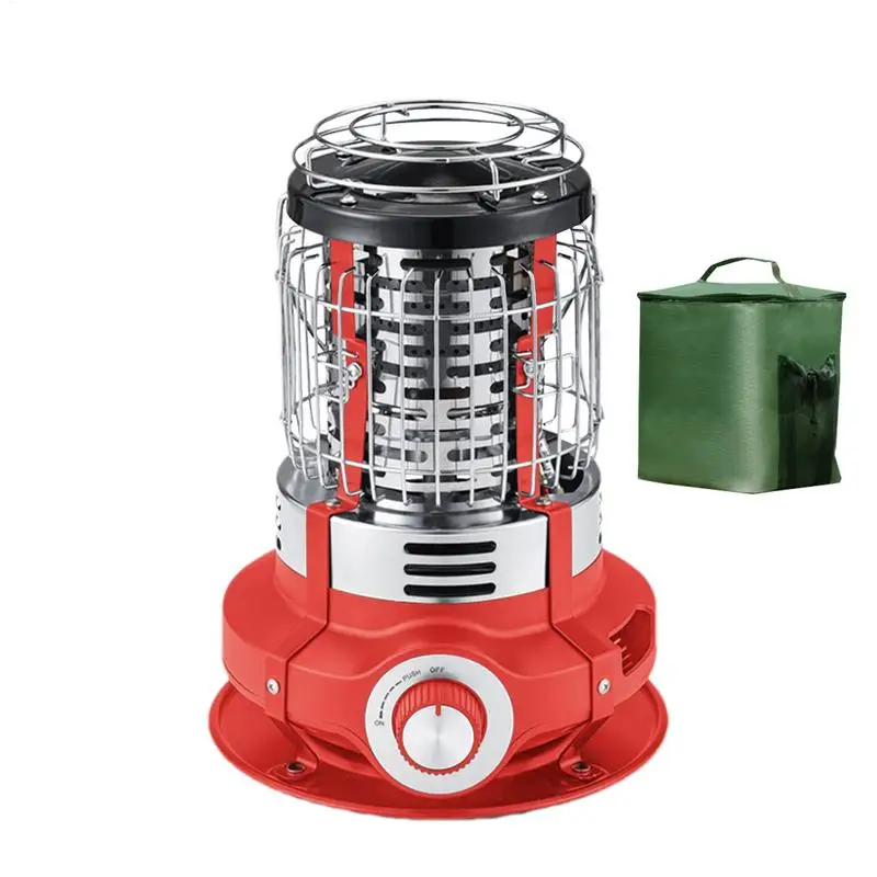 Patio Heaters For Outdoor Use Portable Camping Burner 1500W Portable Electric Garage Heaters Fast Heating Stove With Tip-Over