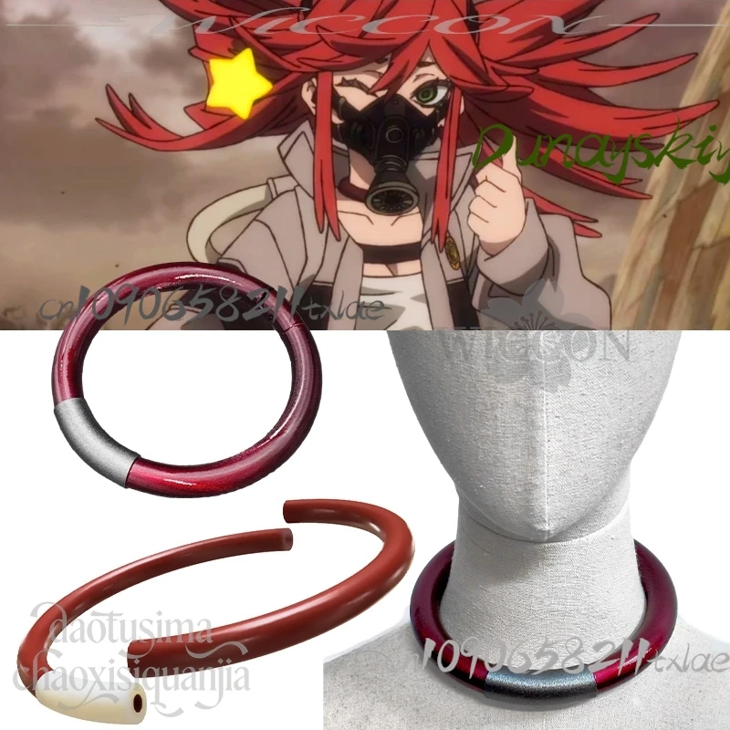 Rudo Zanka Nijiku Enjin Cosplay Anime GACHIAKUTA 3D Polylactic Acid Necklace Choker Props Accessories Christma Halloween Party