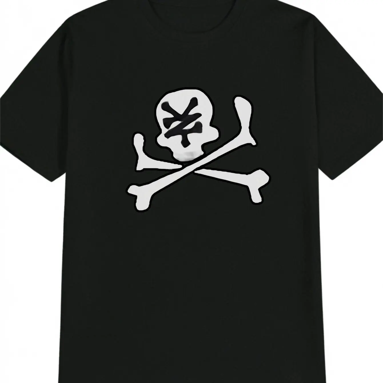 The Latest Men's Pure Cotton T-shirt with A Skull in 2025 Is Comfortable High Quality. It Is Suitable for Beach Travel, Parties