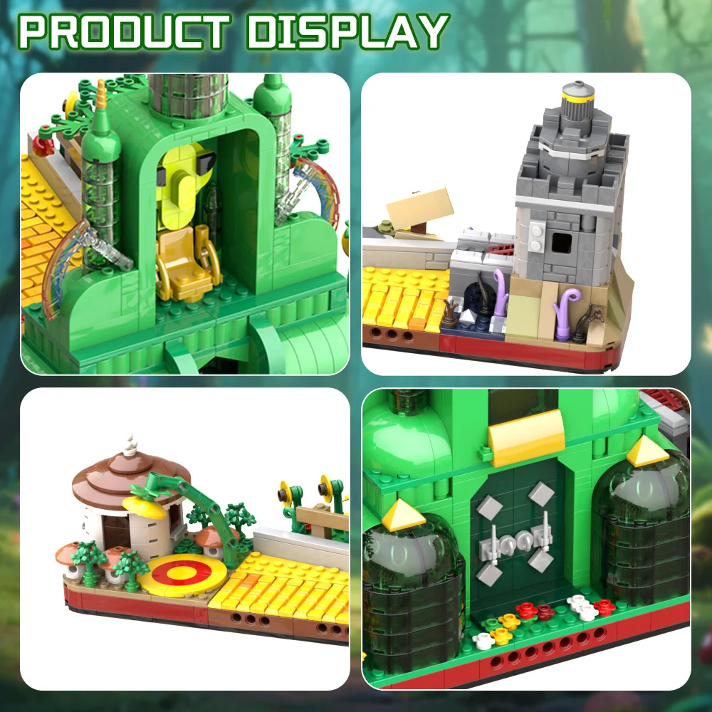 MOC Creativity The Wizard  Emerald City Building Blocks Model Wonderful ArchitectureBricks diy Assembled Toy Children Gift