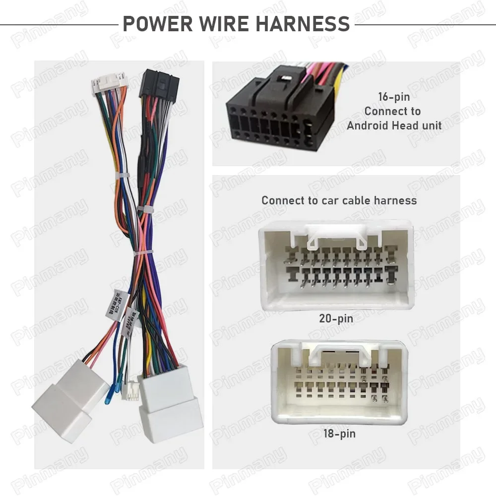 Car Stereo Cable Connector Power Wire Harness Adapter CAN Bus Rockford Audio Decoder for Mitsubishi Pajero V97 Outlander Lancer