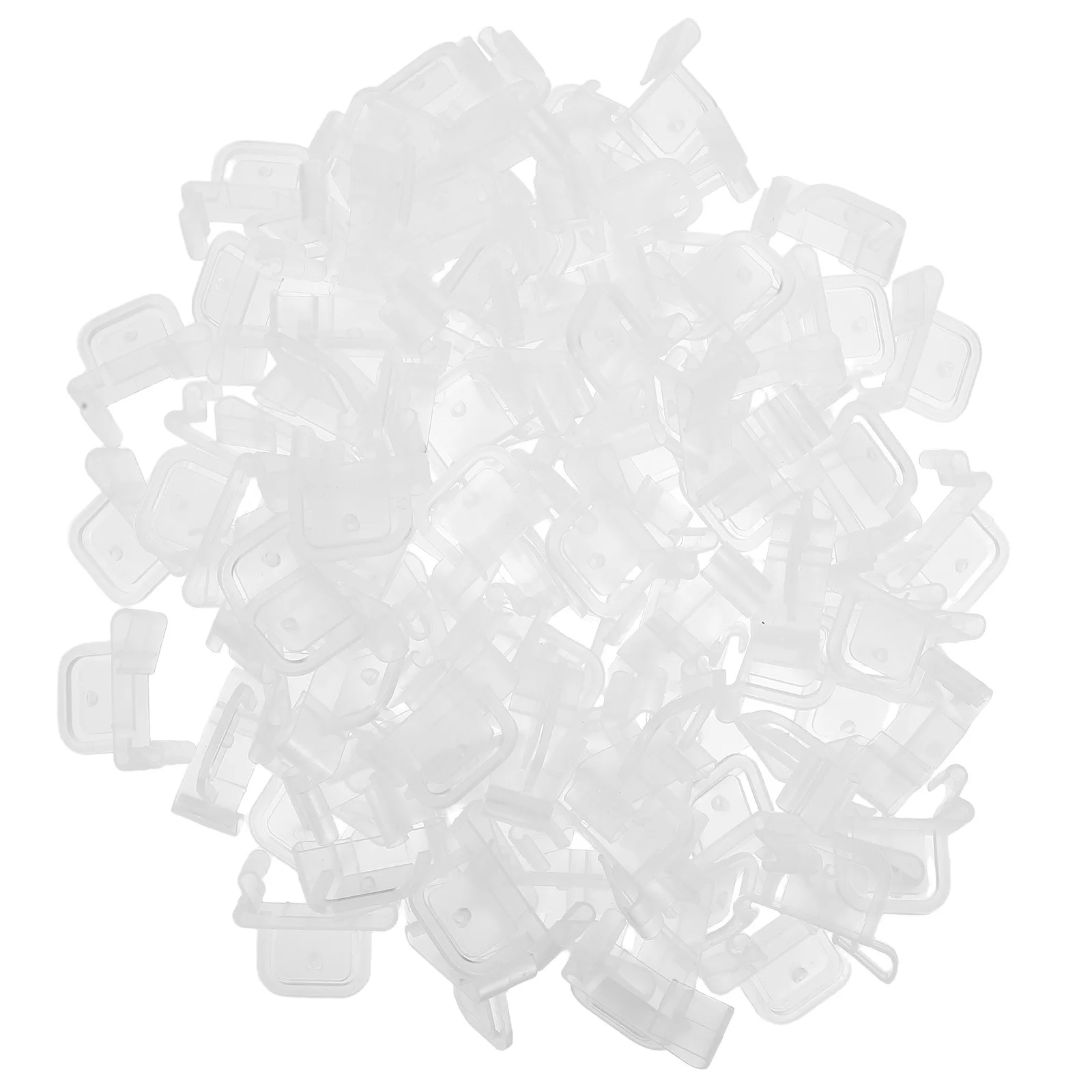 100 قطعة مقاطع القناة البلاستيكية واضح الرف حاملي بطاقات سوبر ماركت الإعلان كليب بطاقة قبضة لرفوف المتجر