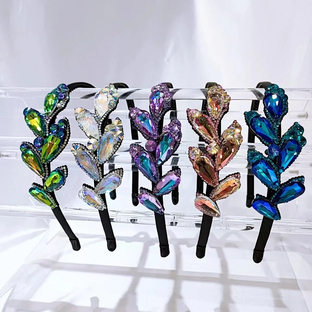 

Grain crystal hair hoop female summer high pressure have wat vintage French hairpin head band